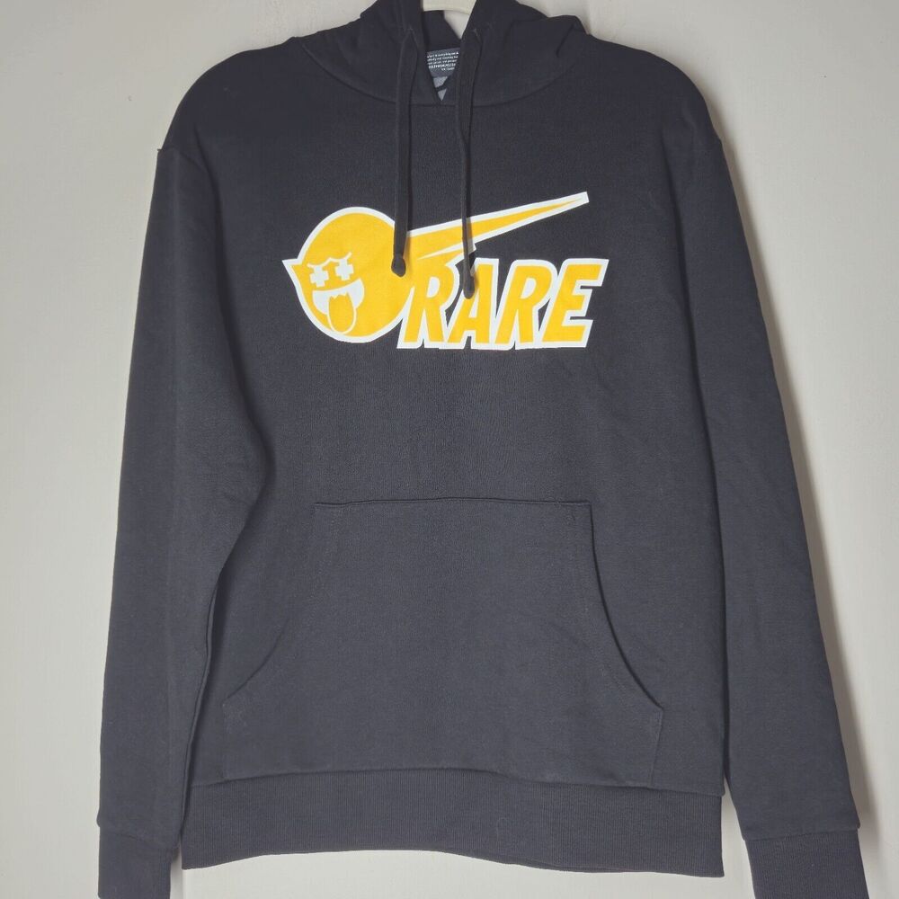 Pink Dolphin Rare Ghost Graphic Pullover Hoodie Men's M Black